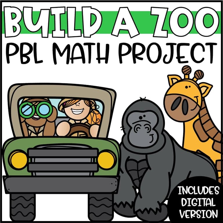 Elementary school Lesson Package | Build a Zoo PBL Math Project