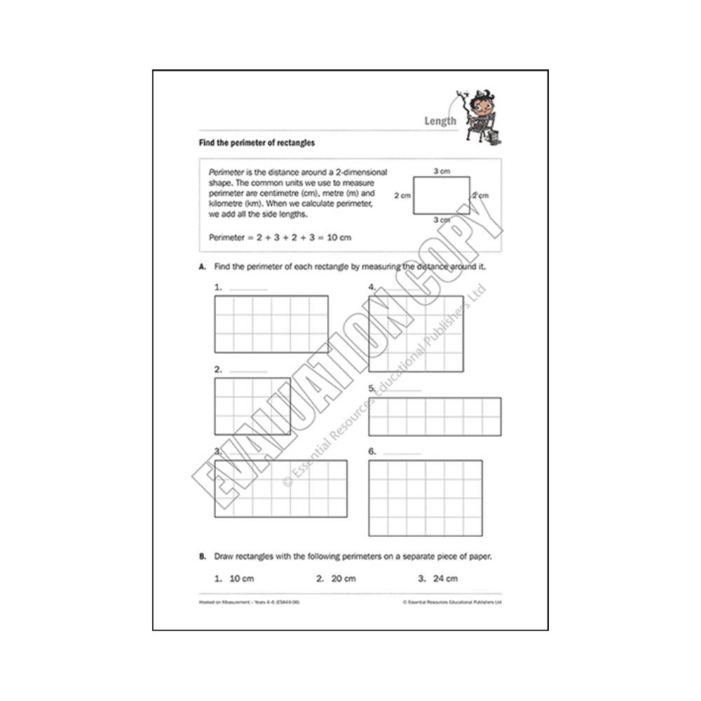 Elementary school Worksheet | Find the Perimeter of Rectangles