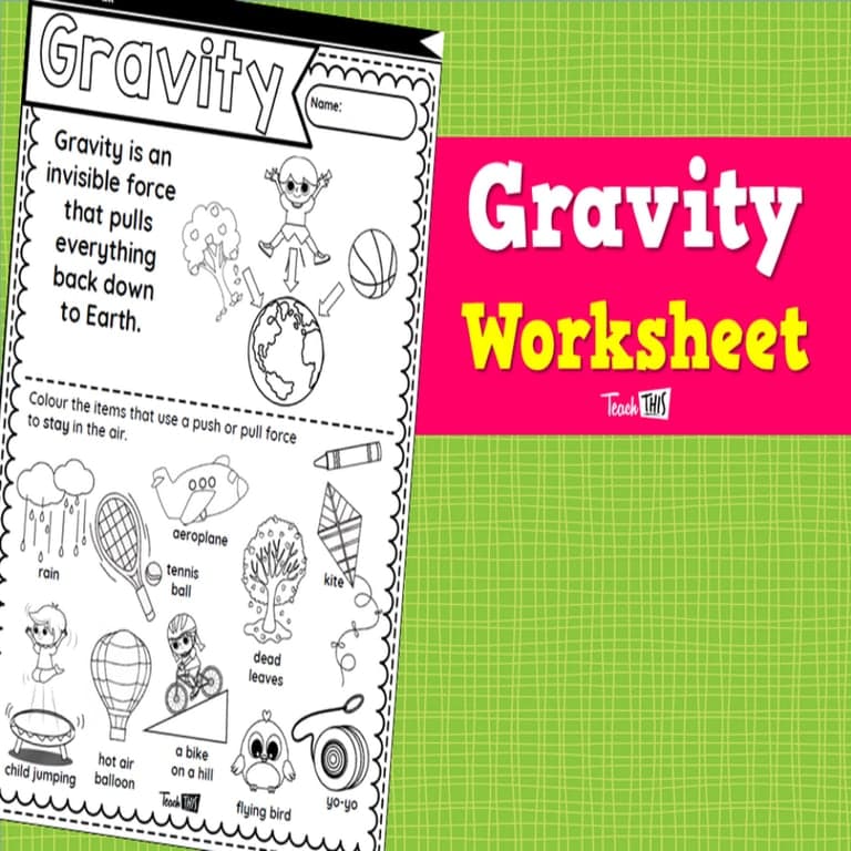 Elementary school Worksheet | Gravity - Worksheet