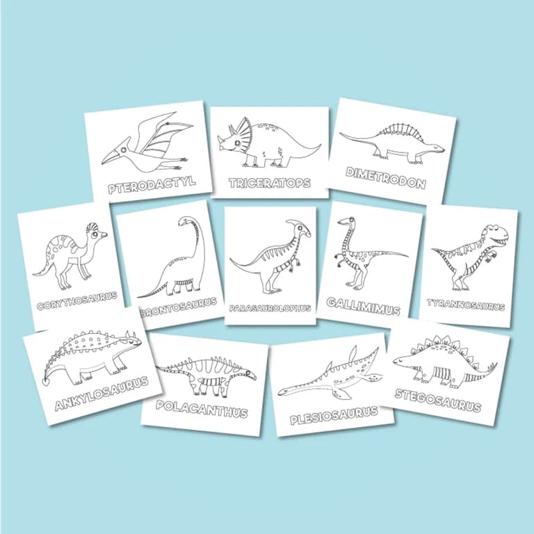 Elementary school Worksheet | Dinosaur Coloring Pages for Kids
