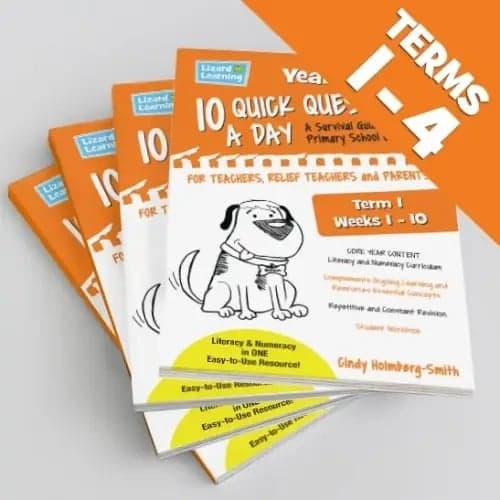 Elementary school Workbook | 10 Quick Questions a Day - Year 1 Bundle