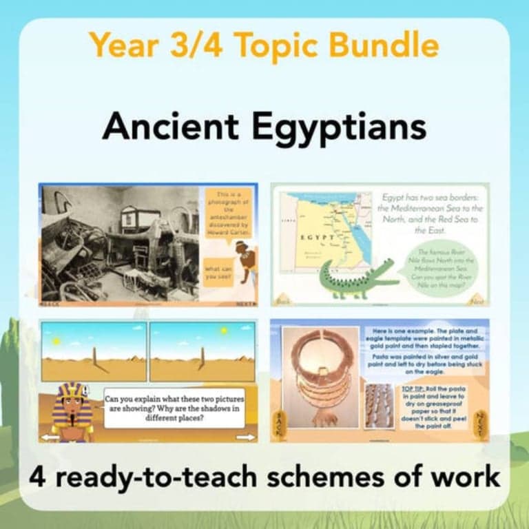 Elementary school Lesson Package | Ancient Egyptians Topic Bundle
