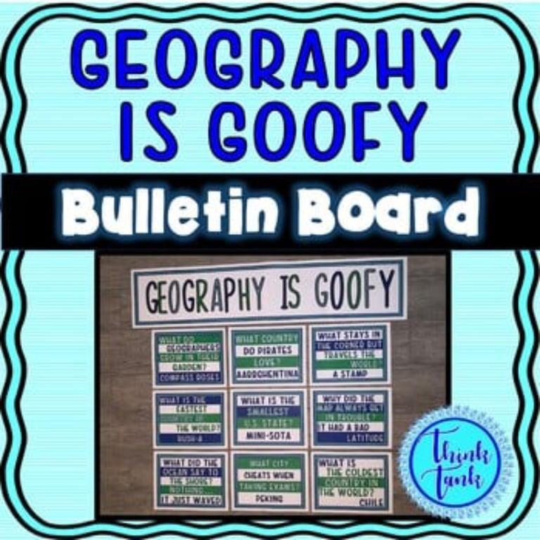 Elementary school Poster | Geography Jokes Bulletin Board