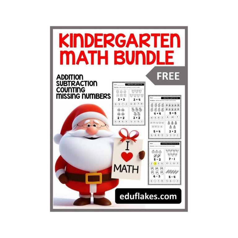 Elementary school Worksheet | Free Christmas Math Bundle