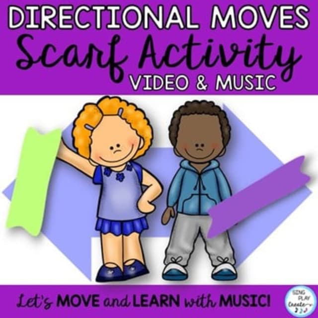 Elementary school Energizer | Scarf and Ribbon Movement Activity