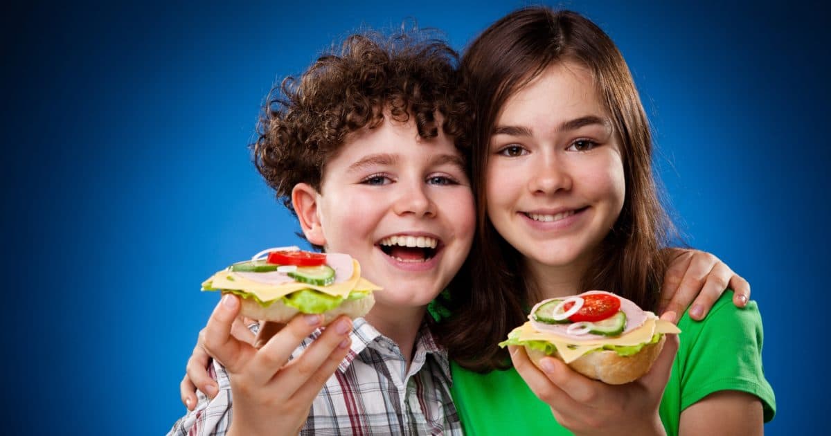 Everything about food for children aged 9 to 13