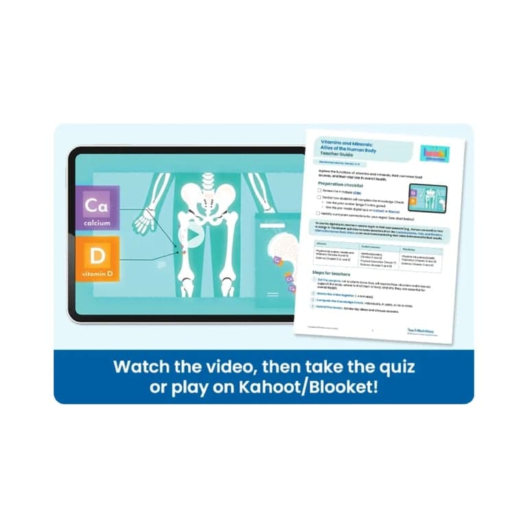 Elementary school Lesson Package | Vitamins and Minerals: Allies of the Human Body