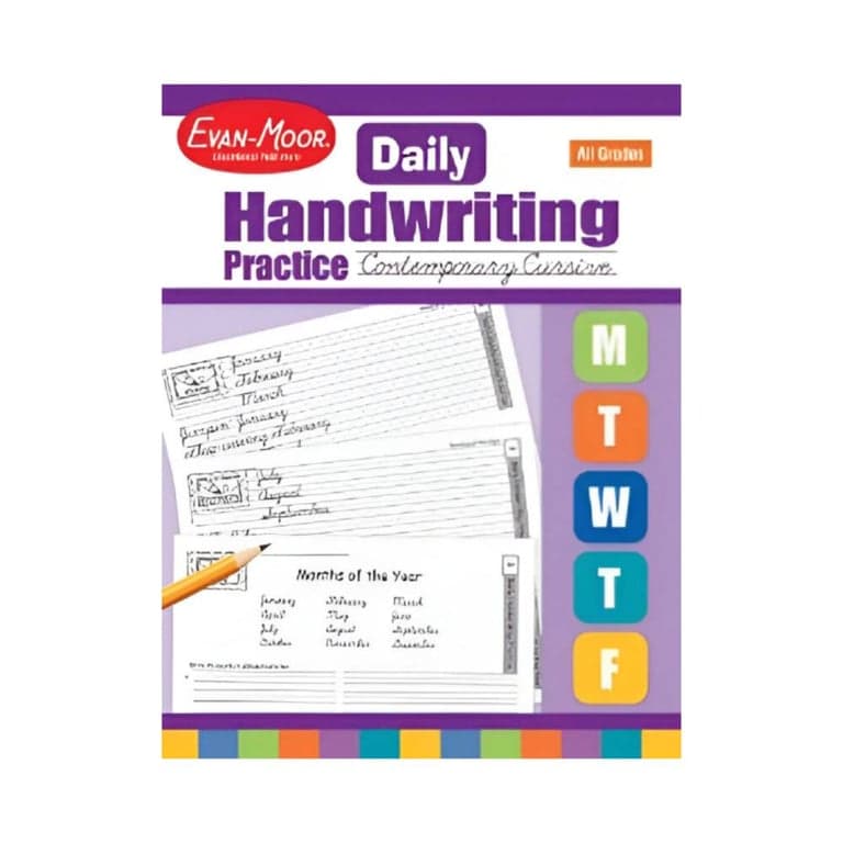 Elementary school Workbook | Daily Handwriting Practice: Contemporary Cursive, Grades K-6 - Teacher's Edition