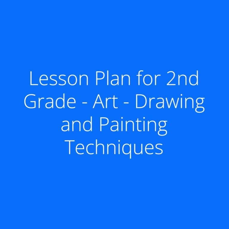 Elementary school Lesson Idea | Drawing and Painting Techniques