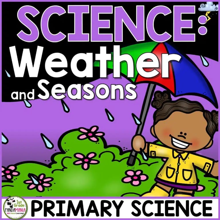 Elementary school Lesson Package | Weather, Seasons, and Climate a Primary Grades Science Unit
